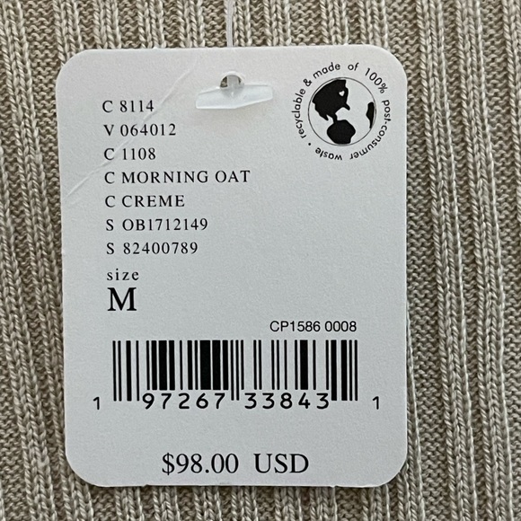 NWT Free People Women’s Skylight Cardi in Morning Oat Sz Medium/Small *77 - Picture 7 of 7